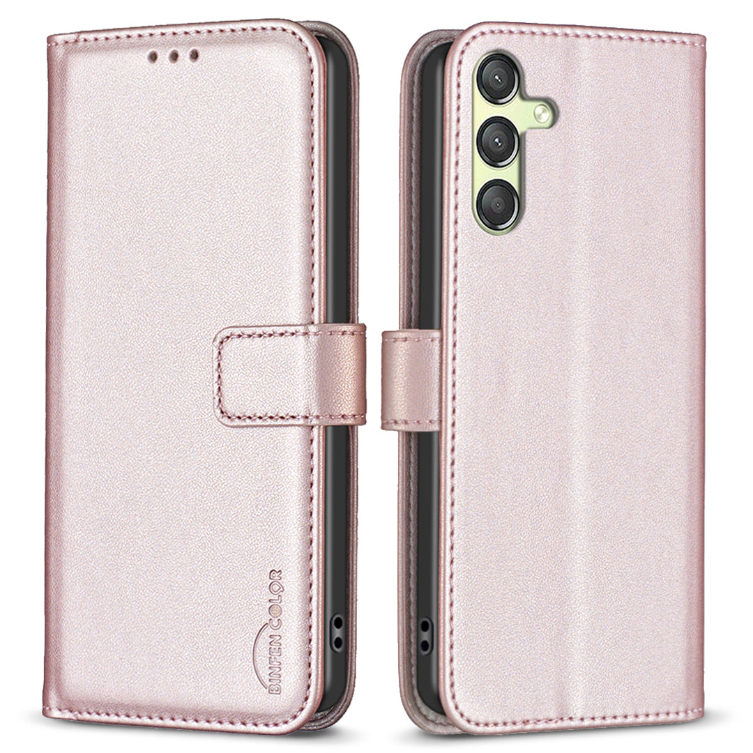 BINFEN COLOR BF17 For Samsung Galaxy A25 5G Stand Leather Case Full Protection Wallet Phone Cover BINFEN COLOR BF17 For Samsung Galaxy A25 5G Stand Leather Case Full Protection Wallet Phone Cover